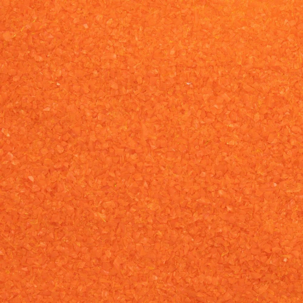 Oceanside Frit Medium Orange Opal (COE 96) 8.5 oz jar F3-2702-F-8