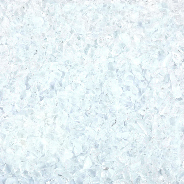 Oceanside Frit Coarse Icicle Clear (COE 96) 8.5 oz jar F5-02-F-8