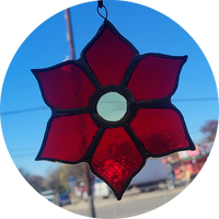 Stained Glass Poinsettia