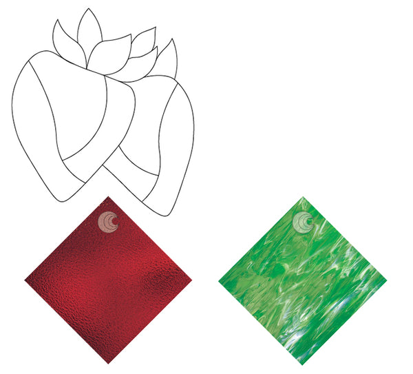 Basic Pattern 2 Stained Glass Pattern - Adhesive Backed Vinyl Cutout No Other Disounts
