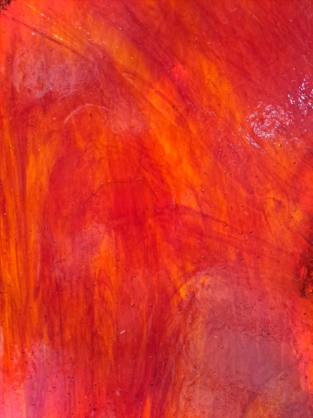 Wissmach Glass 11 LL 32x21 Chili Pepper half stock sheet