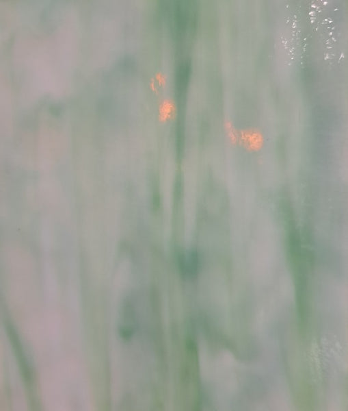 Youghiogheny Glass 1004 HS 12x12 White Opal, Mint Green sixth stock sheet