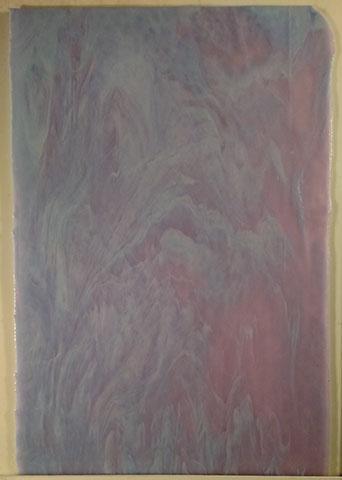 Youghiogheny Glass NN SP 12x12 Stipple Glass Neodymium Ice / Dense Neodymium Opal sixth stock sheet BIN A26