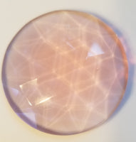 Gems 40mm Round Faceted Jewel Pink