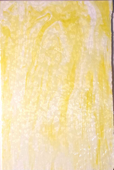 Youghiogheny Glass URO-U-00-36 12x12 Two yellows on white mottled sixth stock sheet