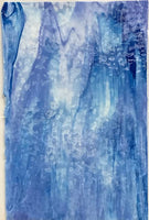 Youghiogheny Glass URO-U-00-40 12x12 Steel & sky blue mottled sixth stock sheet