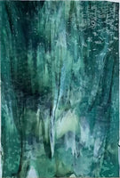 Youghiogheny Glass URO-U-00-756 12x12 Blue, forest green & dark green mottled sixth stock sheet