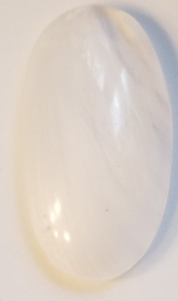 Gems 19 X 36mm Oval Smooth Jewel White