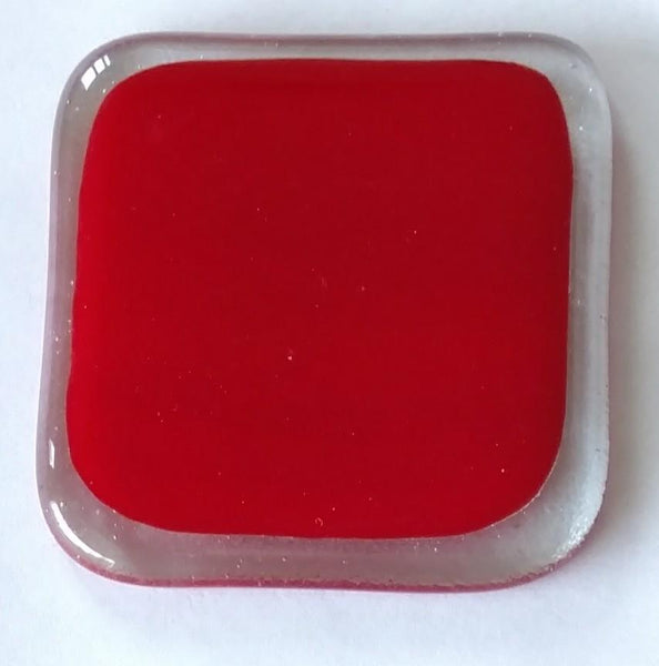 Youghiogheny Glass Y96-9000 12x12 Red Opal sixth stock sheet BIN A21