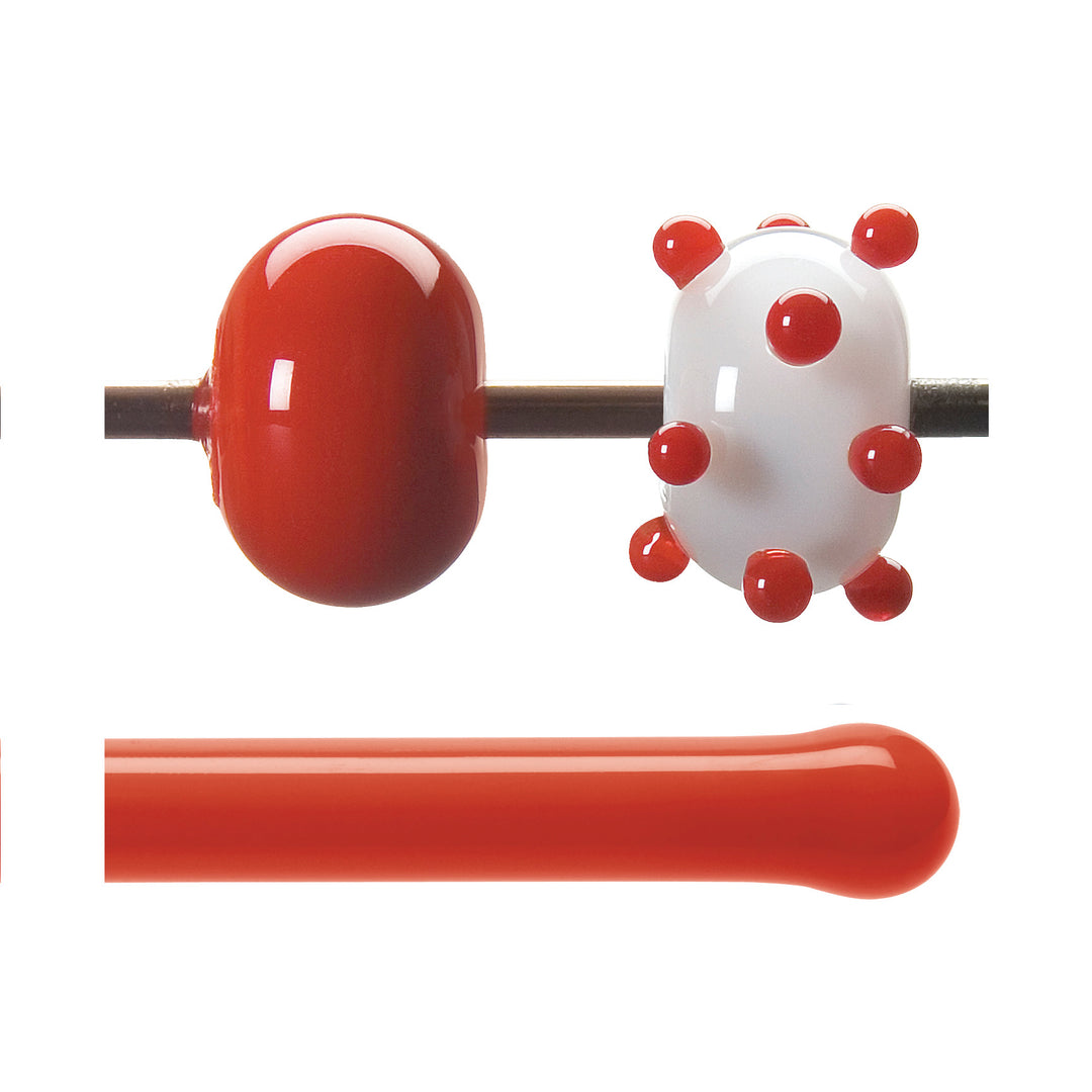 Bullseye Rods 000024 0576F Tomato Red Opal Bullseye Rods
