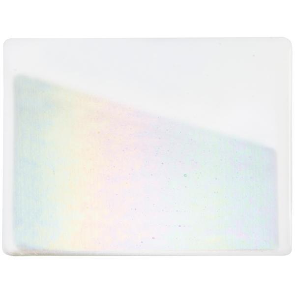 Bullseye Glass 0113-31F 10x17.5 White quarter stock sheet