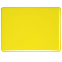 Bullseye Glass 0120-30F 17.5x20 Canary Yellow half stock sheet
