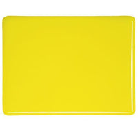 Bullseye Glass 0120-30F 10x17.5 Canary Yellow quarter stock sheet