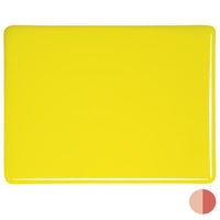Bullseye Glass 0120-50F 17.5x20 Canary Yellow half stock sheet