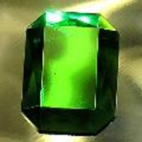Gems 18 X 25mm Octagon Jewel Green