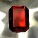 Gems 18 X 25mm Octagon Jewel Red