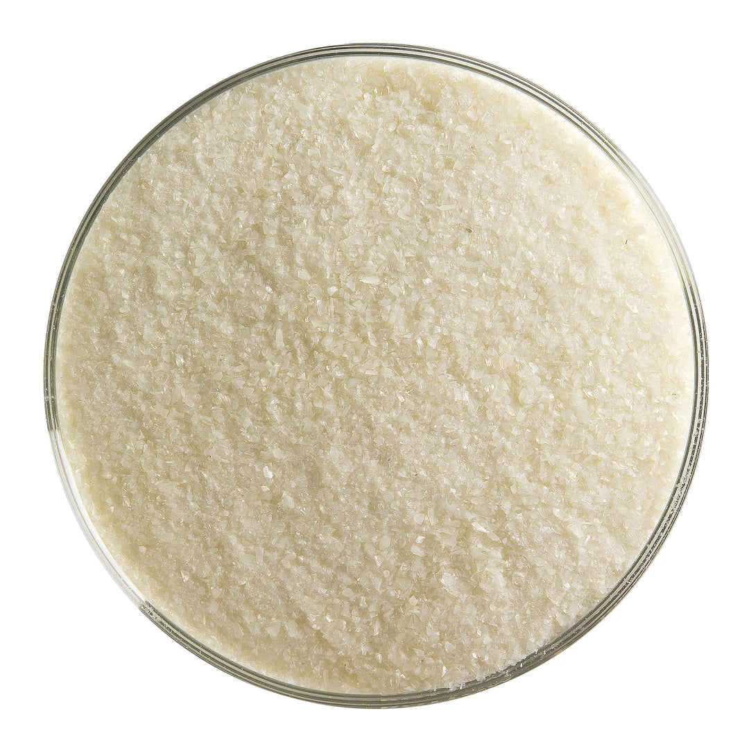 Bullseye Frit 0137-0001 French Vanilla Opal Fine 1 Lb Jar Fusible