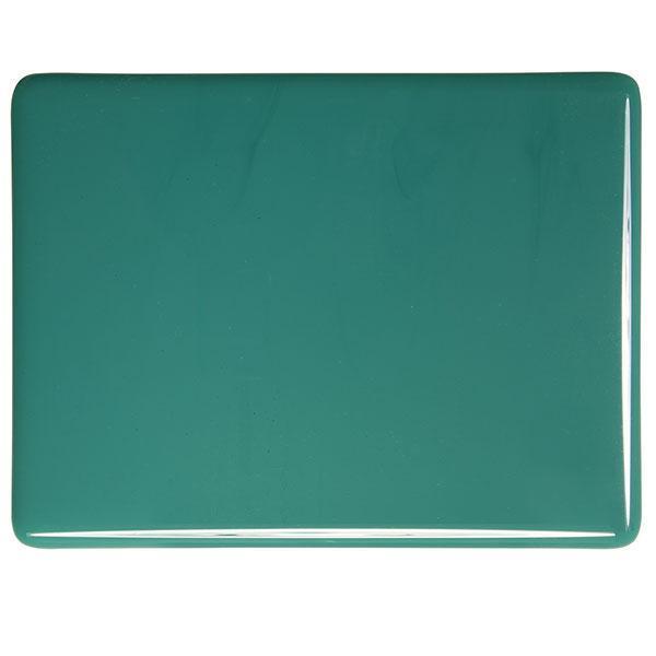 Bullseye Glass 0144-00F 17.5x20 Teal Green - DISC. half stock sheet