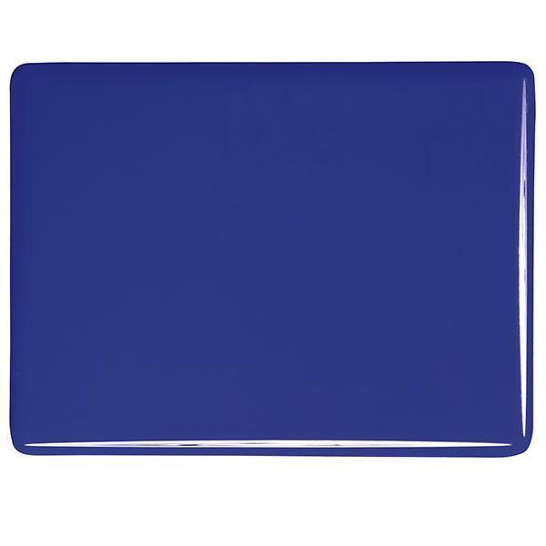 Bullseye Glass 0147-50F 17.5x20 Deep Cobalt Blue Thin half stock sheet