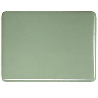 Bullseye Glass 0207-30F 10x17.5 Celadon Double Rolled quarter stock sheet