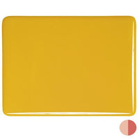 Bullseye Glass 0220-00F 17.5x20 Sunflower Yellow half stock sheet