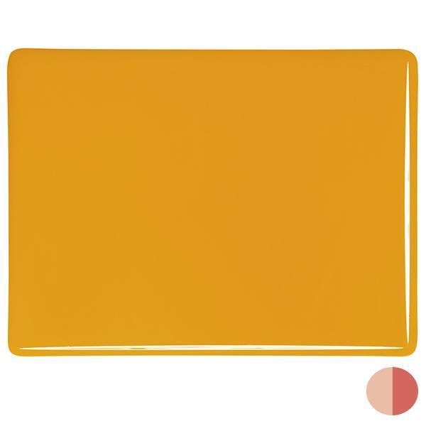 Bullseye Glass 0320-30F 17.5x20 Marigold Yellow half stock sheet
