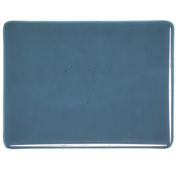 Bullseye Glass 1108-50F 10x17.5 Aquamarine Blue quarter stock sheet