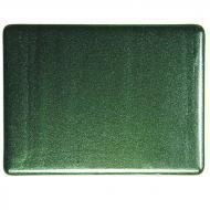 Bullseye Glass 1112-30F 10x17.5 Aventurine Green-Double Rolled quarter stock sheet