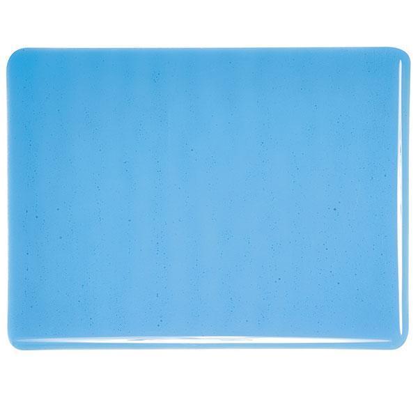 Bullseye Glass 1116-30F 10x17.5 Turquoise Blue quarter stock sheet