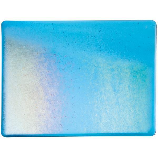 Bullseye Glass 1116-31F 20x35 Turquoise Blue full stock sheet