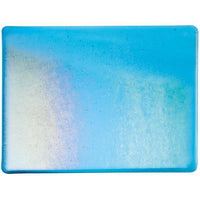 Bullseye Glass 1116-31F 10x17.5 Turquoise Blue quarter stock sheet