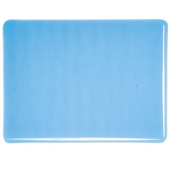Bullseye Glass 1116-50F 10x17.5 Turquoise Blue quarter stock sheet