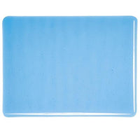 Bullseye Glass 1116-50F 17.5x20 Turquoise Blue Thin half stock sheet