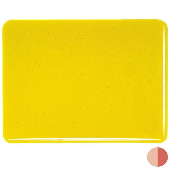 Bullseye Glass 1120-30F 10x17.5 Yellow quarter stock sheet