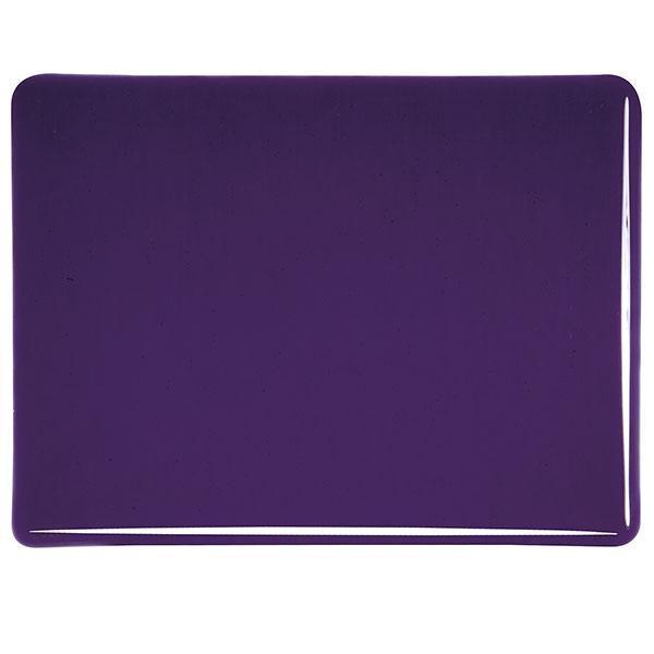 Bullseye Glass 1128-00F 10x17.5 Deep Royal Purple Disc. 1/11 quarter stock sheet