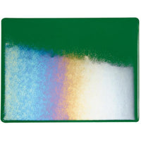 Bullseye Glass 1145-31F 10x17.5 Kelly Green quarter stock sheet