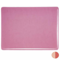 Bullseye Glass 1215-50F 10x17.5 Light Pink Striker quarter stock sheet