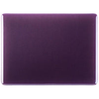 Bullseye Glass 1228-30F 10x17.5 Amethyst Double Rolled quarter stock sheet