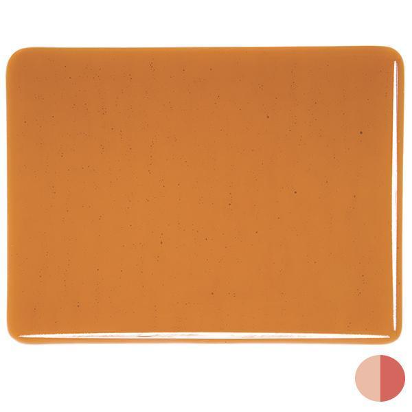 Bullseye Glass 1305-30F 10x17.5 Sunset Coral quarter stock sheet