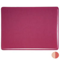 Bullseye Glass 1311-30F Cranberry Pink Double Rolled (Prices Subject to Change) SQFT Listing