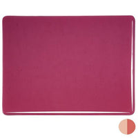 Bullseye Glass 1311-00F 10x17.5 Cranberry Pink (Prices Subject to Change) quarter stock sheet