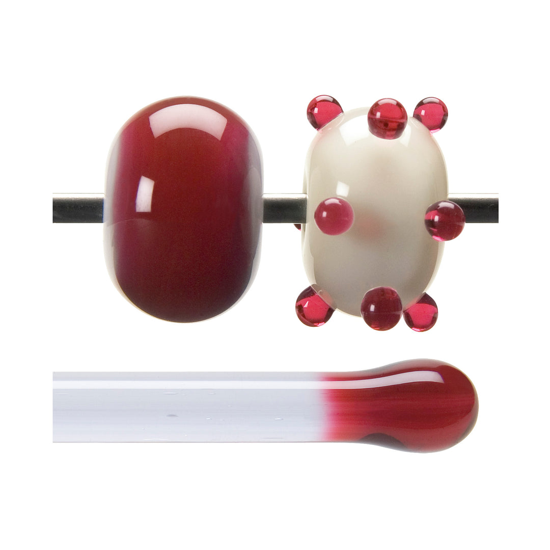 Bullseye Rods 001311 0576F Cranberry Pink Transparent Bullseye Rods
