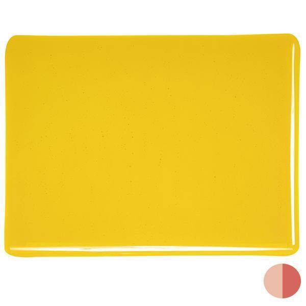 Bullseye Glass 1320-30F 17.5x20 Marigold Yellow Dbl-Rol half stock sheet