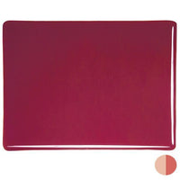Bullseye Glass 1322-50F 17.5x20 Garnet Red Thin half stock sheet