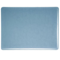 Bullseye Glass 1406-30F 17.5x20 Steel Blue half stock sheet