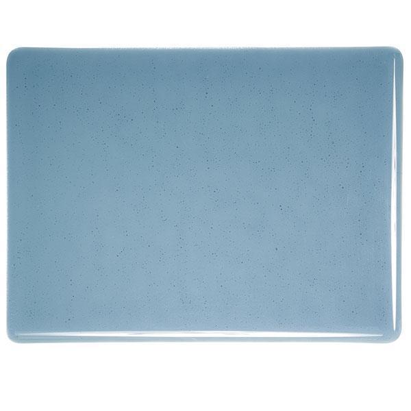 Bullseye Glass 1406-50F 10x17.5 Steel Blue quarter stock sheet