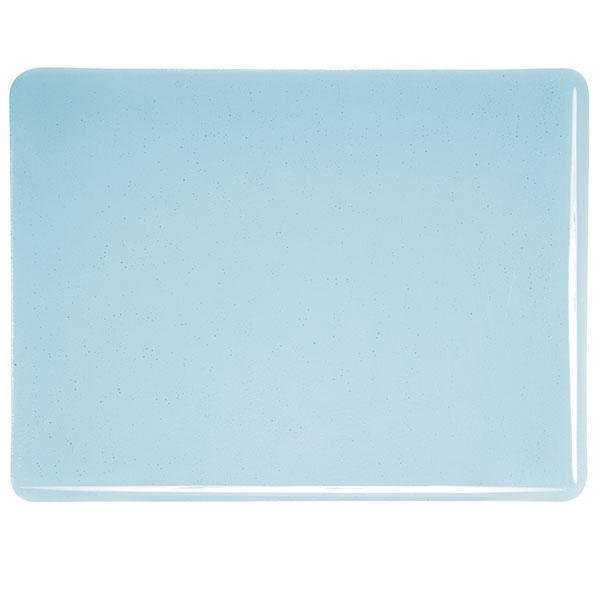Bullseye Glass 1416-50F 10x17.5 Light Turquoise Blue Thin quarter stock sheet