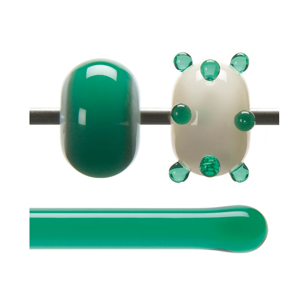 Bullseye Rods 001417 0576F Emerald Green Transparent Bullseye Rods