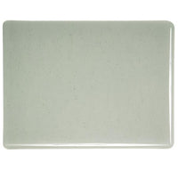 Bullseye Glass 1429-30F 17.5x20 Light Silver Gray half stock sheet