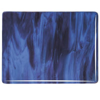 Bullseye Glass 2105-00N 17.5x20 Blue Opal half stock sheet